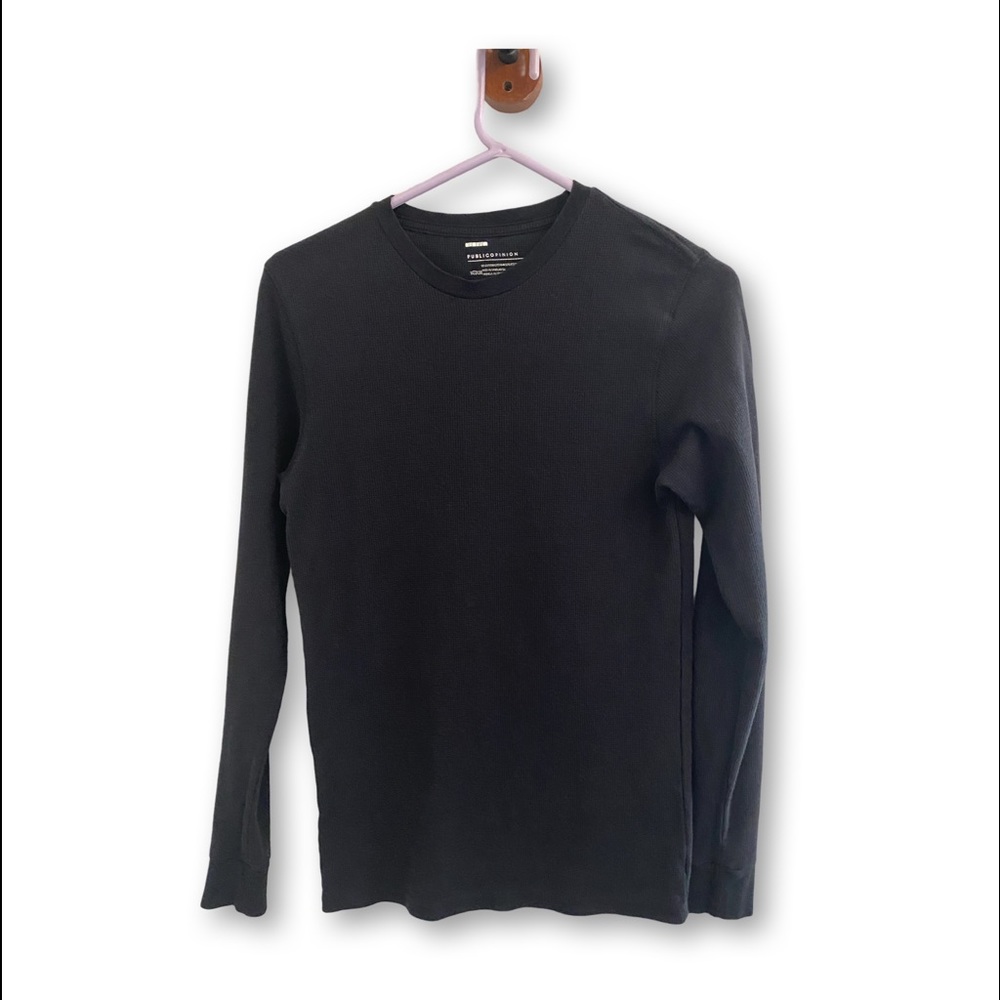 Public Opinion Waffle Knit Shirt